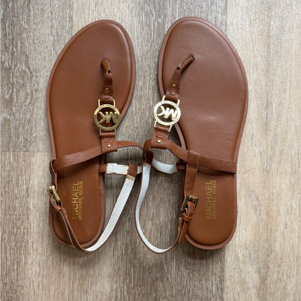 Michael Kors Casey Leather Sandals